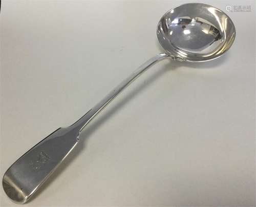 A good quality silver fiddle pattern soup ladle wi