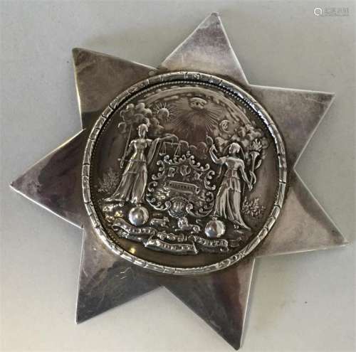 A Victorian silver Oddfellows medallion. Sheffield