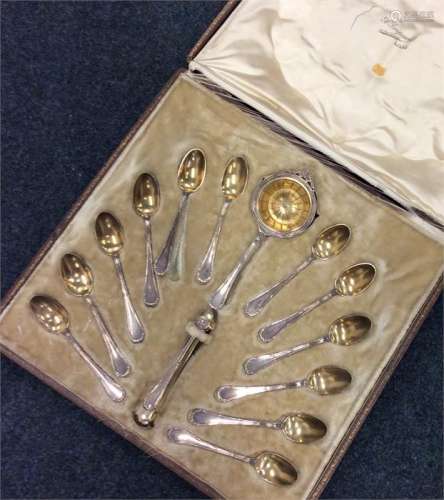 A good quality Continental silver cutlery service