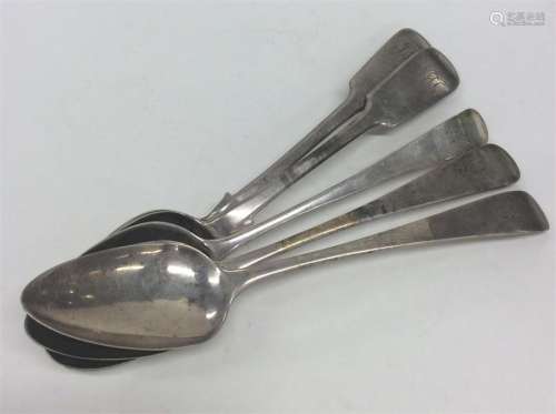 A group of three Scottish OE pattern tablespoons t