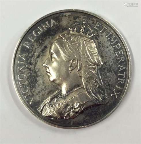 A Victorian silver coin to commemorate the Diamond
