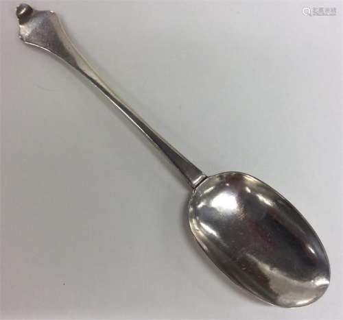 An early Georgian silver dog nose spoon of typical