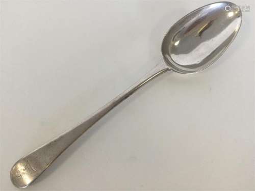 A Georgian bottom marked OE silver tablespoon. Lon