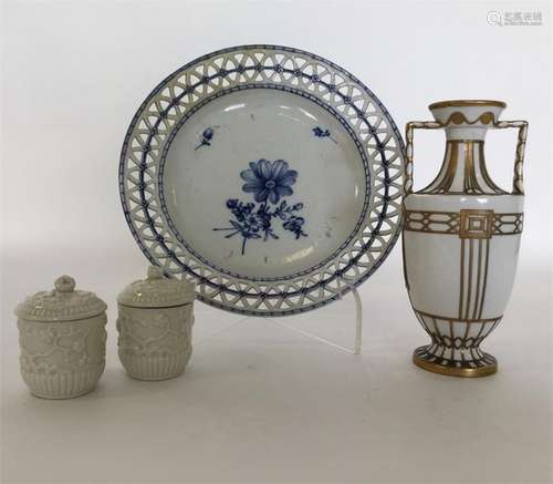 An 18th Century Furstenberg blue and white porcela