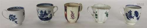 An 18th Century Chelsea Derby fluted teacup painte