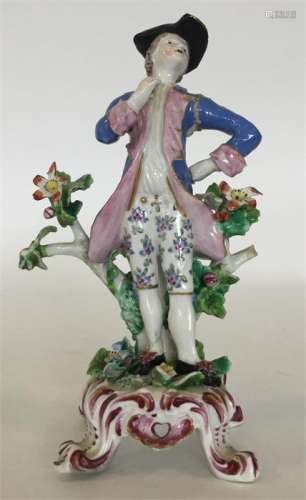 An 18th Century Bow figure, modelled as a Gallant
