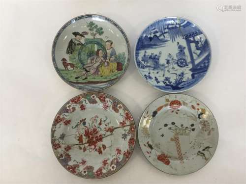 An 18th Century Chinese porcelain saucer dish pain