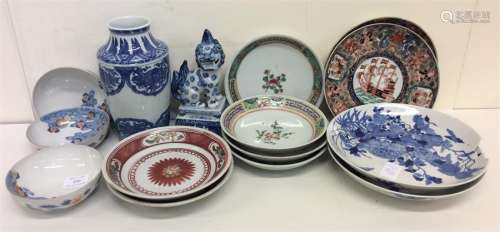 A quantity of mostly Japanese porcelain to include