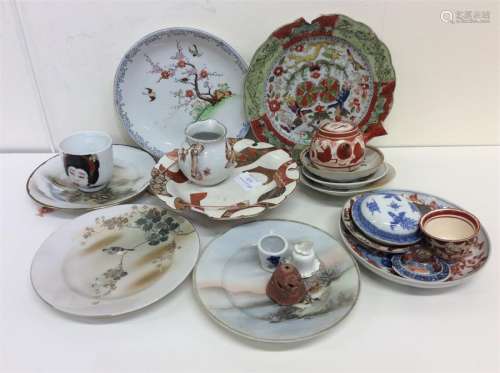 A quantity of mostly Japanese pottery and porcelai
