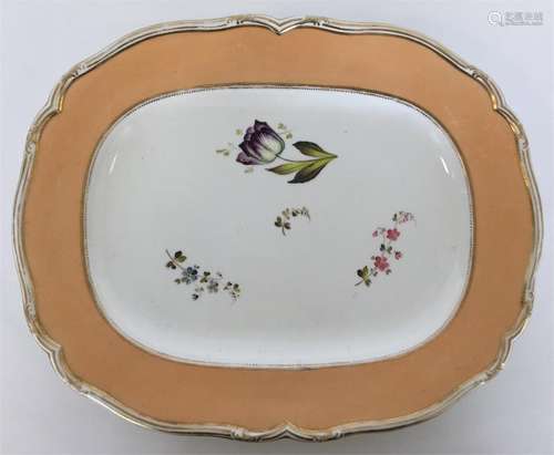 An early 19th Century Spode meat dish finely paint