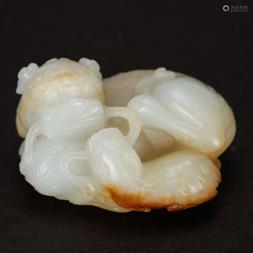 CHINESE WHITE JADE FOOLIONS