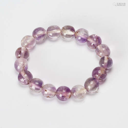 CHINESE QUARTZ BEAD BRACELET