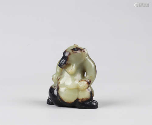 CHINESE ANCIENT JADE BEAR HAN DYNASTY