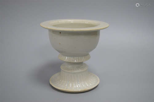 CHINESE PORCELAIN WHITE GLAZE CENSER SONG DYNASTY