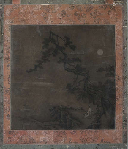 CHINESE ALBUM PAINTING OF WOOD