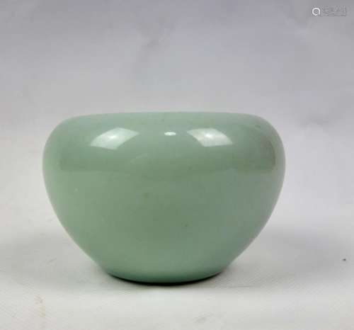 A SMALL CELADON JAR, YONGZHENG MARK