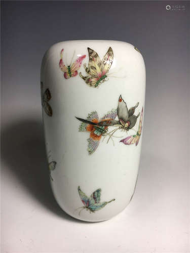 China,Butterfly Turnip Vase