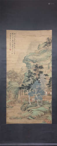 Tang Yin, Studio Amid Secluded Mountains and Rivers