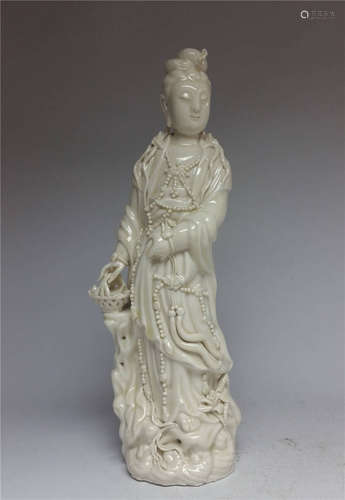 China,Dehua Ware Ceramic Figure Of Guanyin