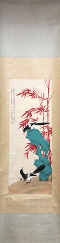 Yu Fei'an, Finches By Bamboos