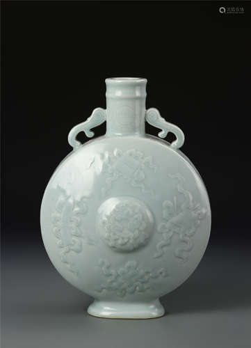 Chinese Celadon Moon Flask Vase