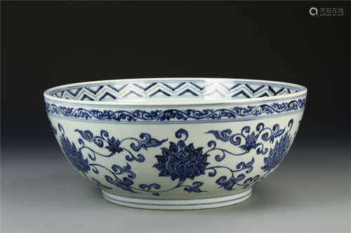 Chinese Antique Blue and White Bowl