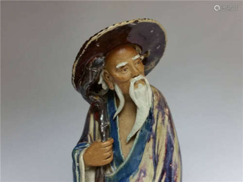 China,Shiwan Ware, Variable-glazed Ceramic Figure