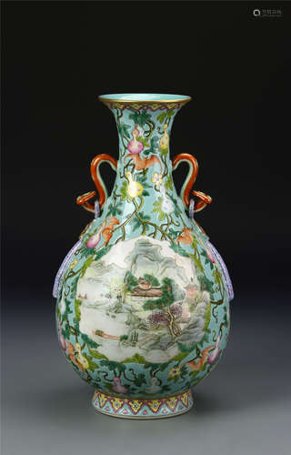 Chinese Famille Rose Vase