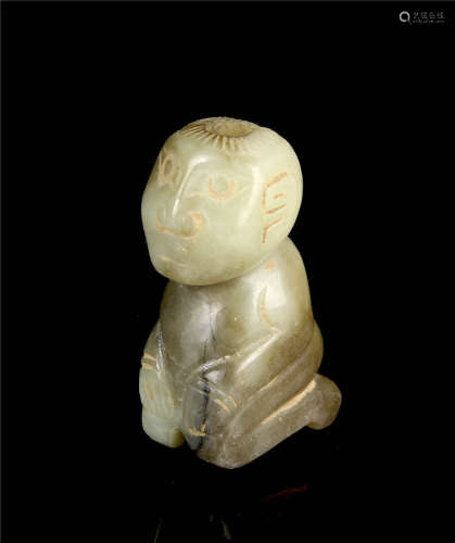 Chinese Jadeite Mini Figure