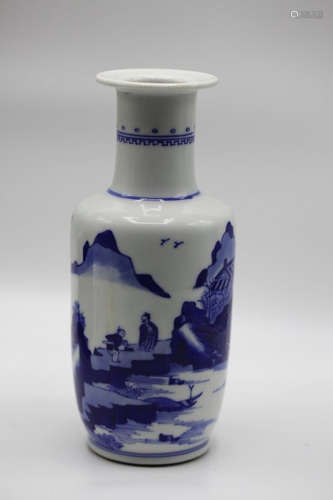 Chinese Blue and White Baluster Vase