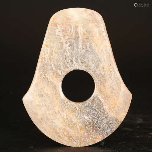 CHINESE ARCHAIC JADE AXE