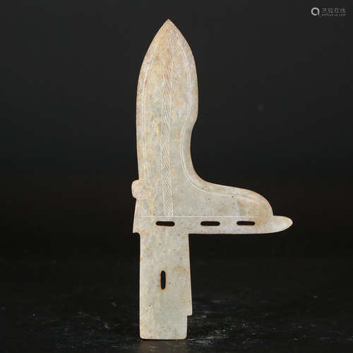 CHINESE JADE SPEAR HEAD