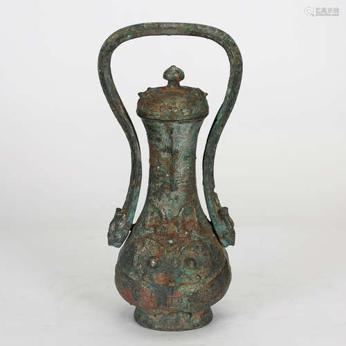 CHINESE BRONZE WINE VESSEL