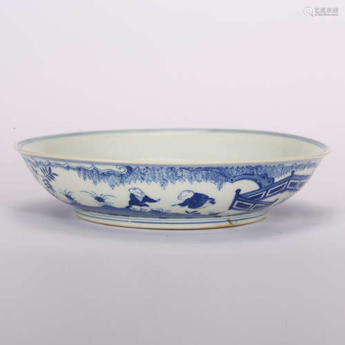 CHINESE BLUE AND WHITE PORCELAIN BOWL