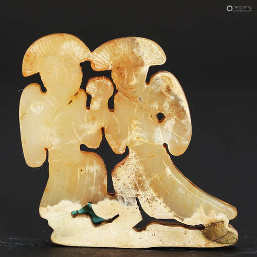 CHINESE JADE CARVED FIGURINE