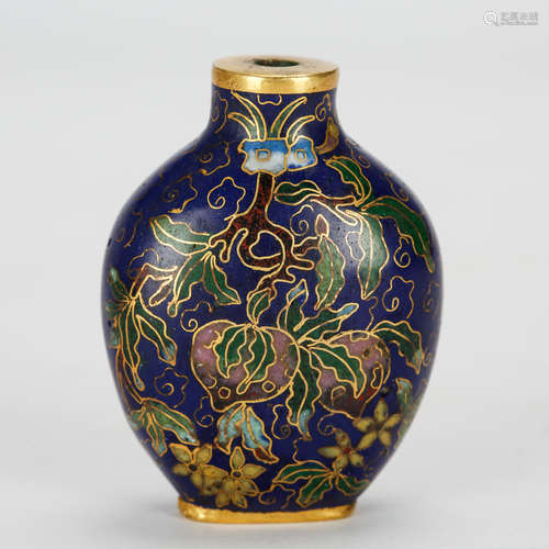 CHINESE CLOISONNE SNUFF BOTTLE