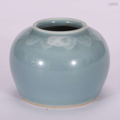 CHINESE BLUE GLAZED WATER COUPE