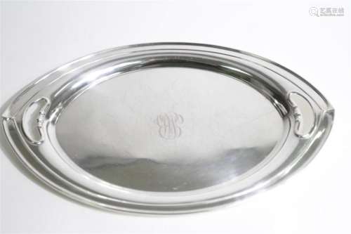 Antique Gorham Oval Sterling Tray (27.33 Troy oz.)
