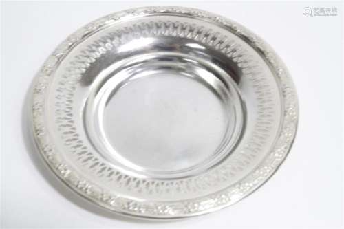 Gorham Sterling Reticulated Dish 3.21 Troy oz