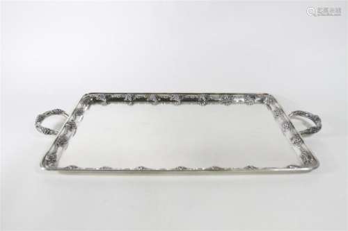 Sterling Silver Antique English Tray 90.51 Troy oz