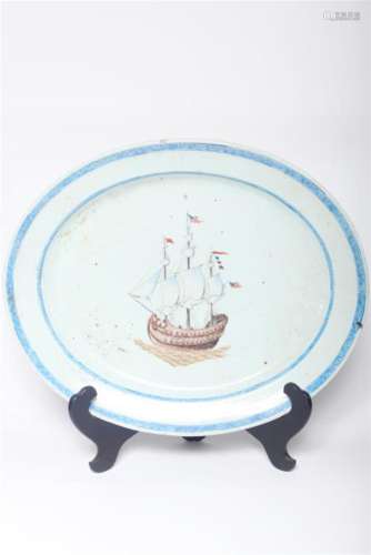 Important Chinese Export Platter American Market