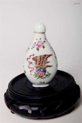 Chinese Export Patriotic Snuff bottle