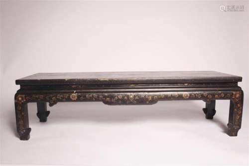 Chinese laquered opium table