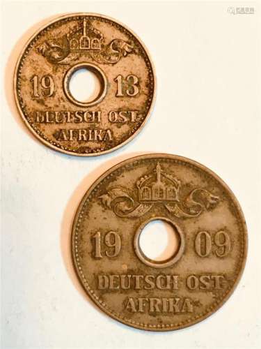 Early 1900's German East African Coins