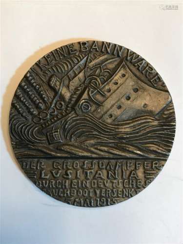 1915 Sinking of the Lusitania Medal
