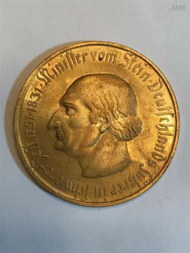 1923 German Notgeld 5 Million mark coin