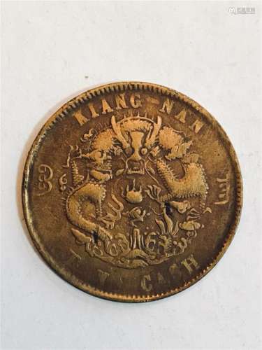 Early 1900âs Kiang Nan Province Copper Coin