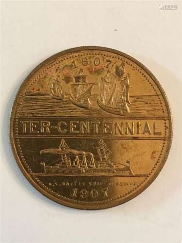 1907 Jamestown Tercentennial Exposition Medallion