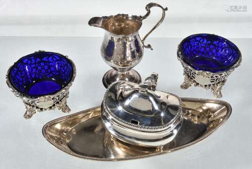 A pair of William IV silver circular salts by Edward, Edward junior, John & William Barnard,