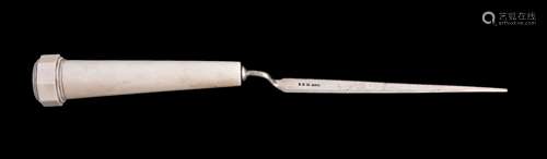 ϒ Asprey, an Art Deco silver and ivory paper knife by Asprey & Co. Ltd, London 1922,